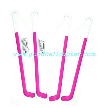 mjx-t-series-t40-t40c-t640-t640c helicopter parts main blades (pink color) - Click Image to Close